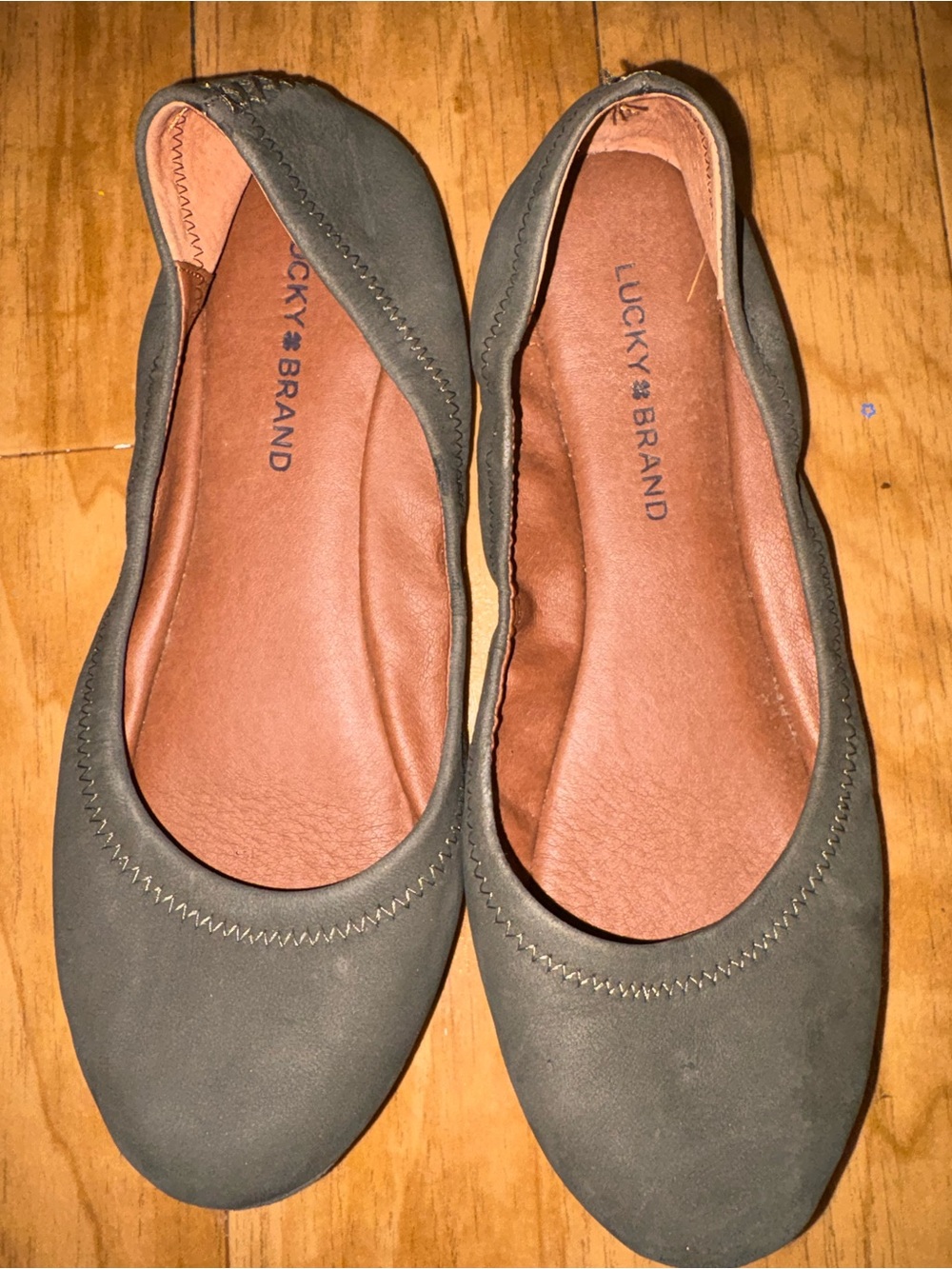 Lucky Brand Women's Green Ballet Flats
